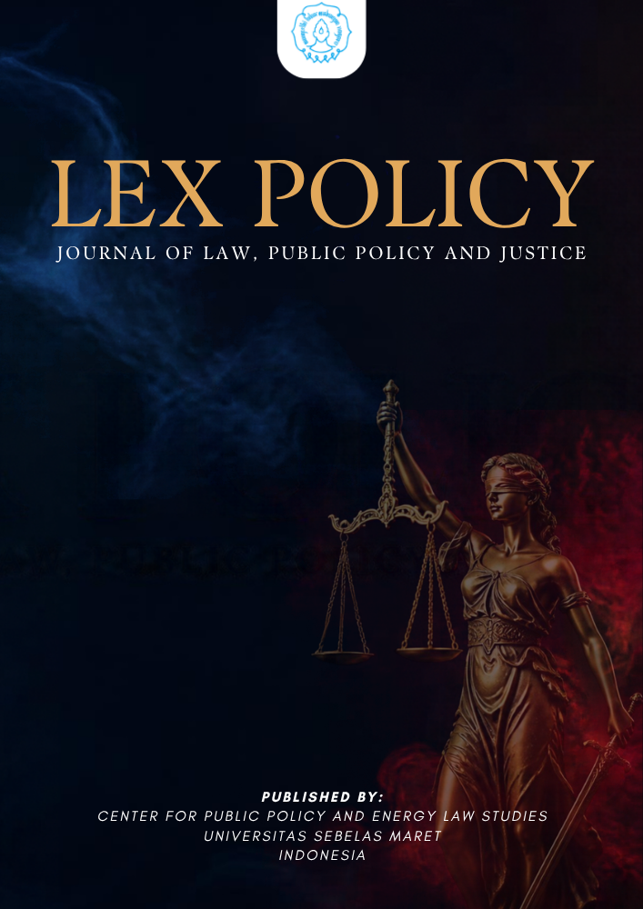 Lex Policy: Journal of Law, Public Policy and Justice Cover